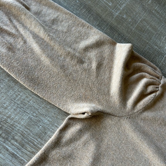 Ralph Lauren Black Label Belted Sweater Women’s 1X Puff Sleeve Classic Preppy - Picture 6 of 15